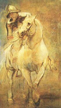 Anthony Van Dyck Soldier on Horseback oil painting picture